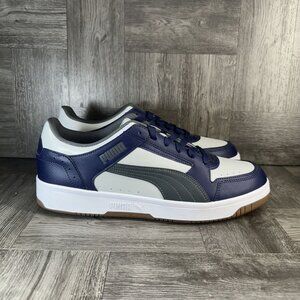 Puma Rebound Joy Men's size 12 Blue White Leather Casual Shoes